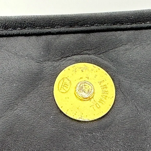 Etienne AIGNER Vintage Genuine Soft Buttery Leather Woven Crossbody Black Bag - Picture 15 of 16